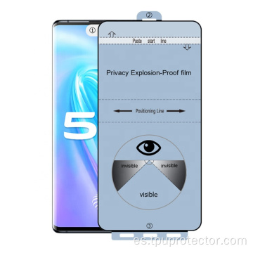 Protector de pantalla de privacidad de hidrogel para Vivo Nex 3